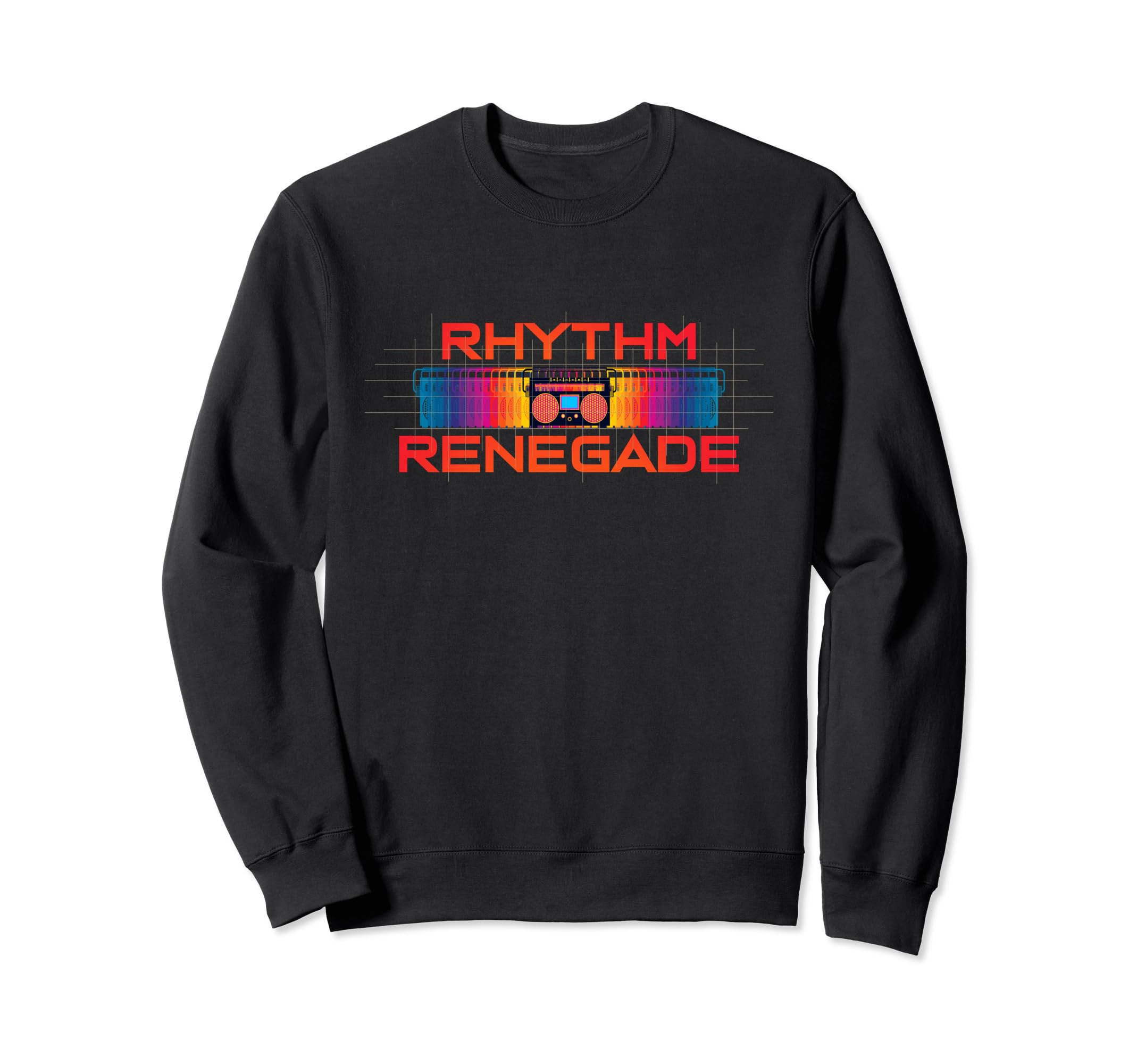Rhythm Renegade Colorful Cassette Sweatshirt - Fun Novelty Design Unisex - T-Shirt, Sweatshirt, Hoodie