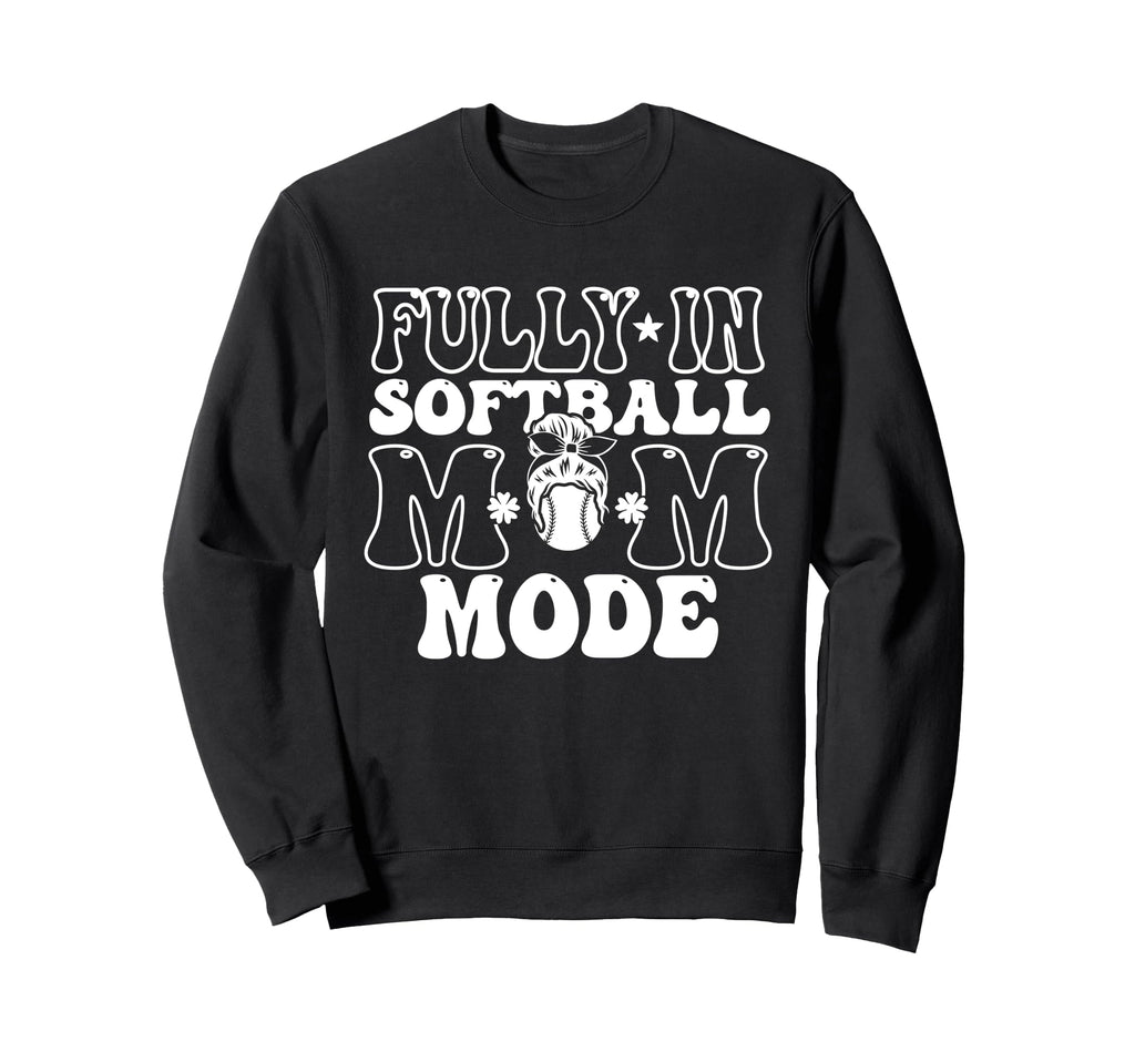 Softball Mom Mothers Day Baseball Sweatshirt - Streetwear Style for Adults - T-Shirt, Sweatshirt, Hoodie