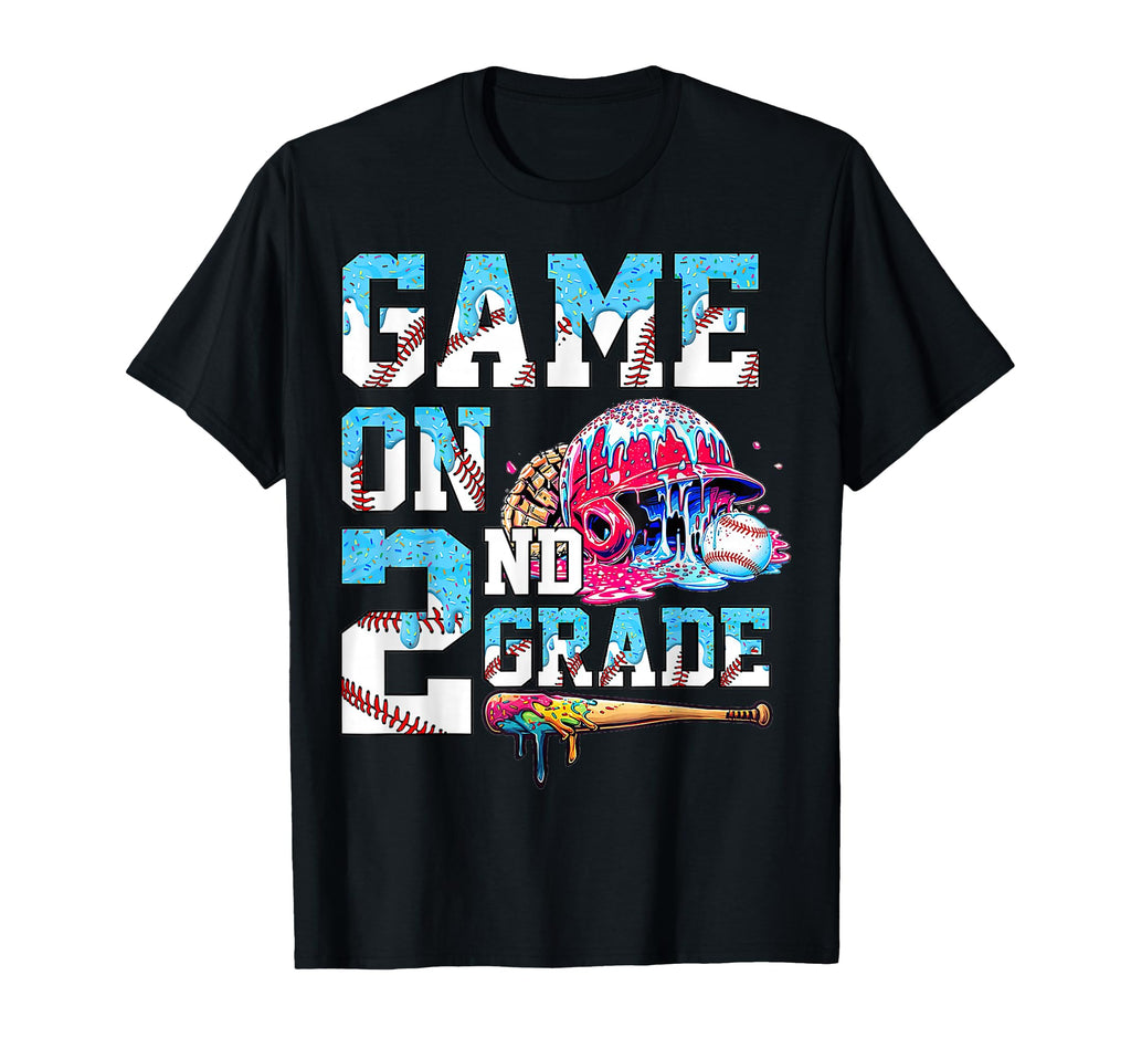 2Nd Grade Back To School Baseball T-Shirt - Fun Novelty Design Men Women - T-Shirt, Sweatshirt, Hoodie