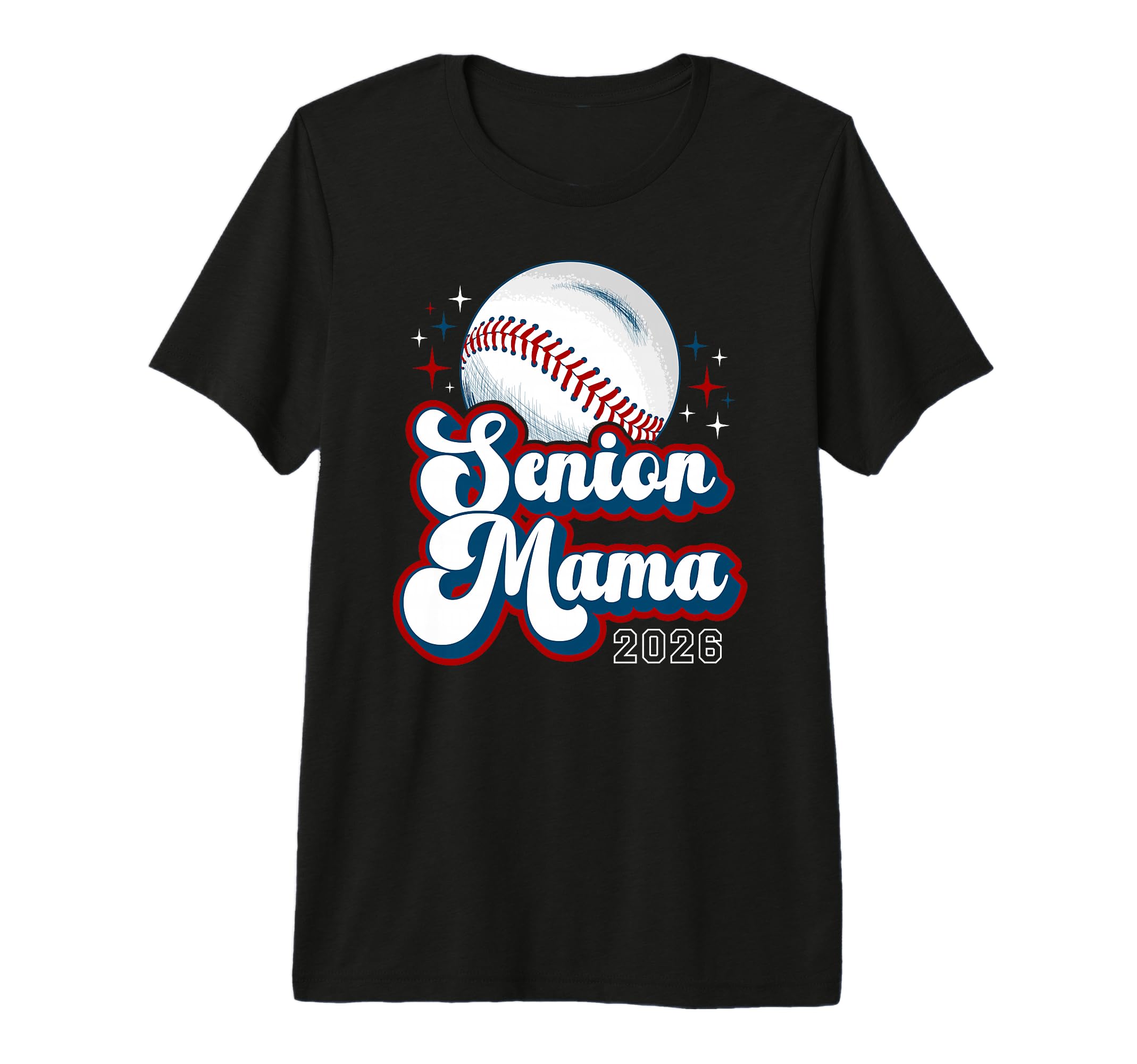 Baseball Senior Mama 2026 Baseball T-Shirt - Custom Art Print Men Women - T-Shirt, Sweatshirt, Hoodie