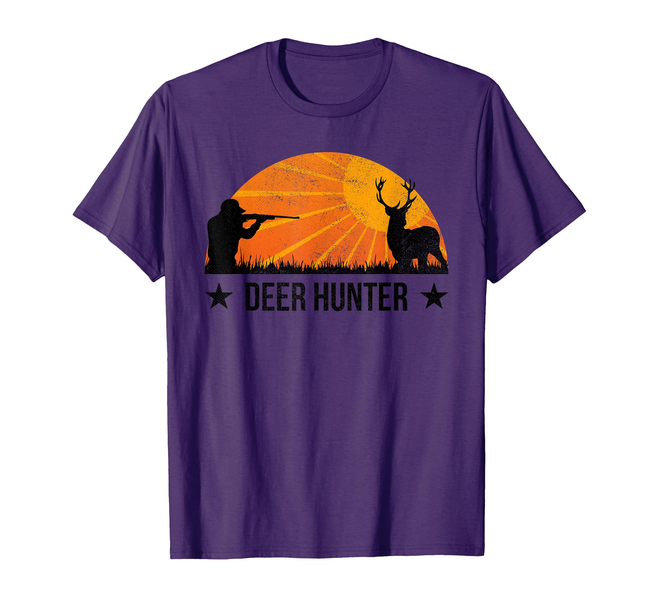Deer Hunter Sunset Deer Hunting T-Shirt - Fun Novelty Design for Adults - T-Shirt, Sweatshirt, Hoodie