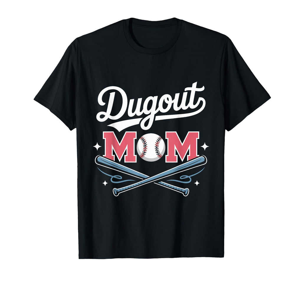 Dugout Mom Sports Mom Aesthetic T-Shirt - Minimalist Print Men Women - T-Shirt, Sweatshirt, Hoodie