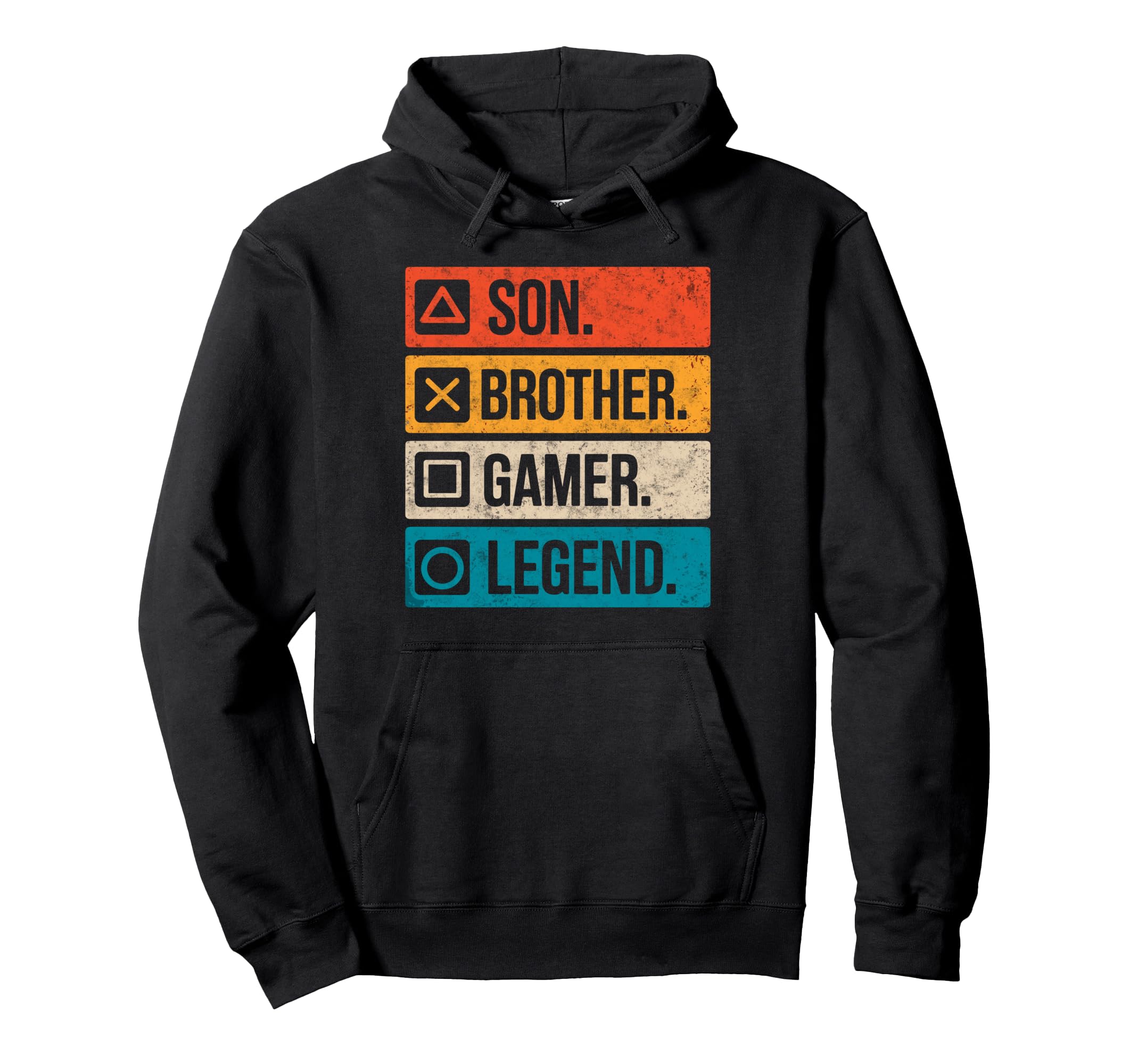 Son Brother Gamer Legend Video Game Hoodie - Minimalist Print for Adults - T-Shirt, Sweatshirt, Hoodie