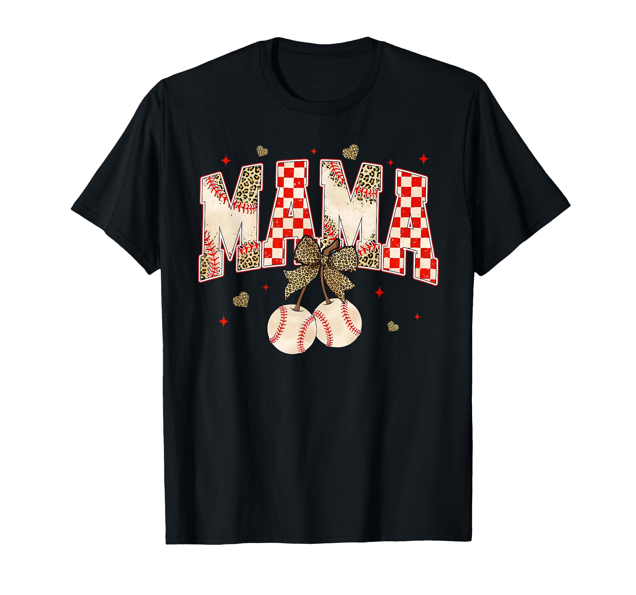 Mama Baseball Coquette Bow Game Day T-Shirt - Graphic Print for Adults - T-Shirt, Sweatshirt, Hoodie
