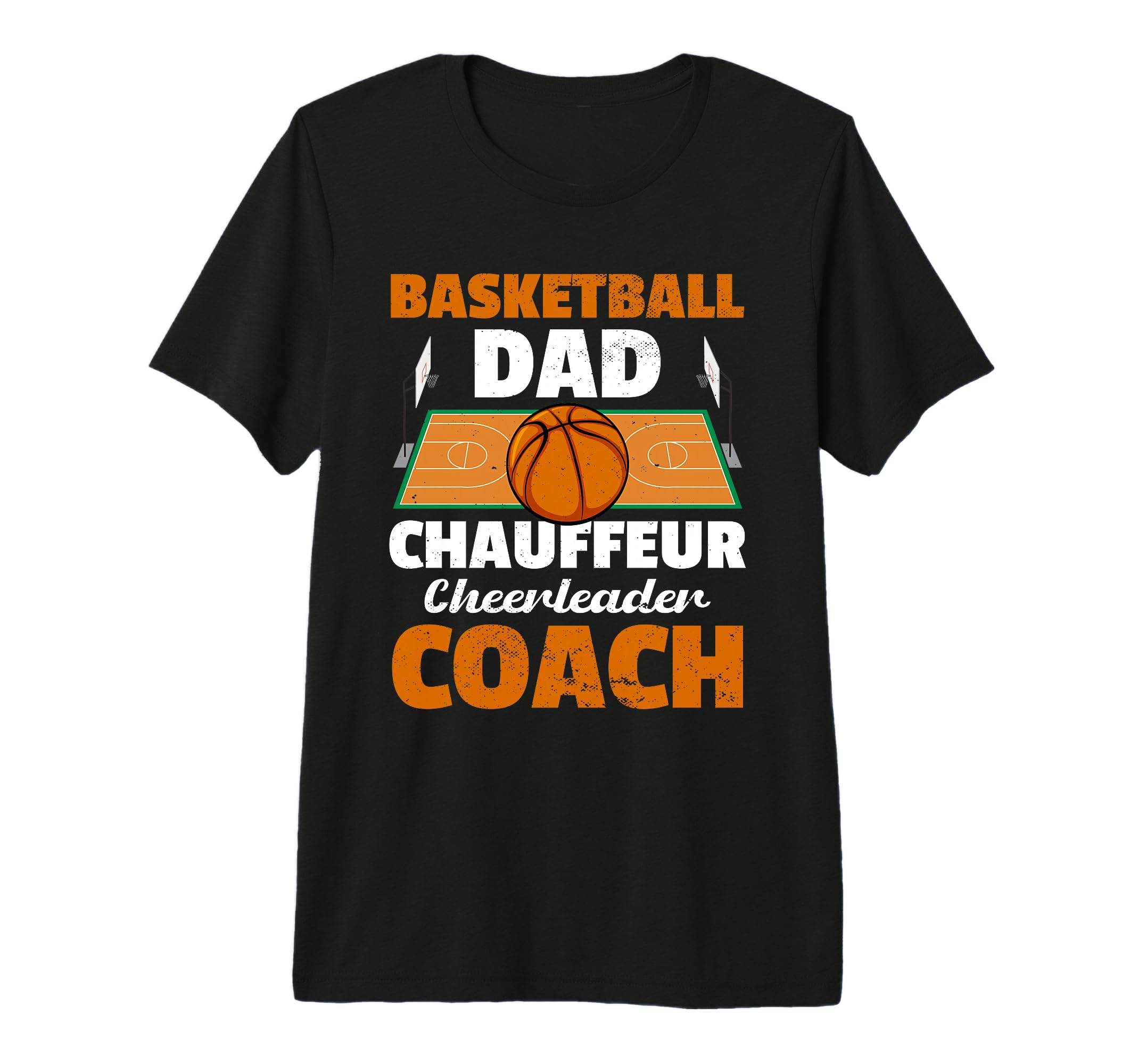 Fathers Day Basketball Dad Game Day Tri T-Shirt - Minimalist Print Unisex - T-Shirt, Sweatshirt, Hoodie