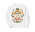 Wound Care Nurse Boho Rainbow Sweatshirt - Casual Everyday Wear Unisex - T-Shirt, Sweatshirt, Hoodie