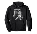 Tiger Drinking Iced Coffee Funny Animal Hoodie - Graphic Print Men Women - T-Shirt, Sweatshirt, Hoodie