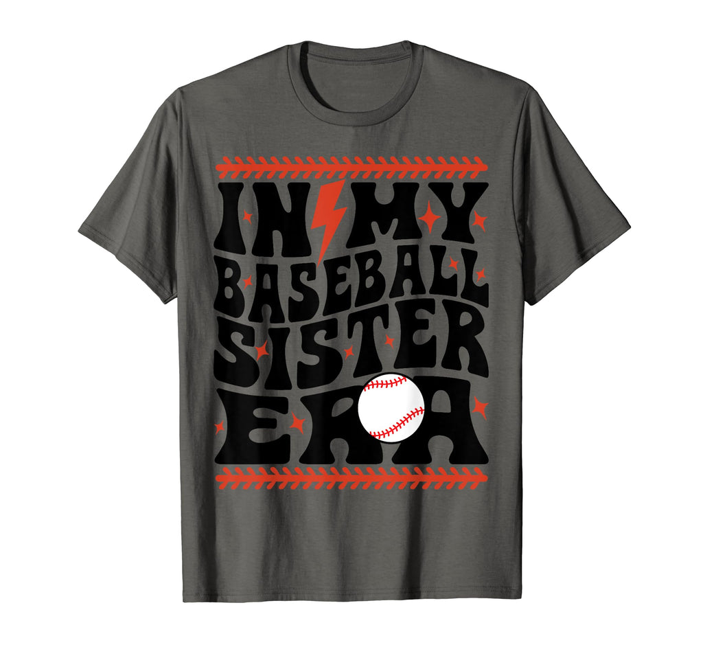 My Baseball Sister Era Groovy Sister T-Shirt - Unique Graphic Unisex - T-Shirt, Sweatshirt, Hoodie