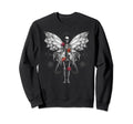 Fairycore Butterfly Skeleton Fairy Sweatshirt - Trendy Graphic Men Women - T-Shirt, Sweatshirt, Hoodie