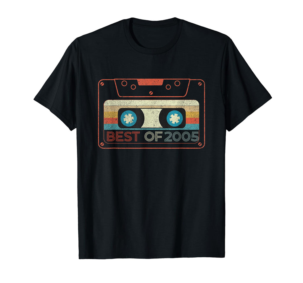 Best 2005 Cassette Tape Year Birth T-Shirt - Custom Art Print for Adults - T-Shirt, Sweatshirt, Hoodie