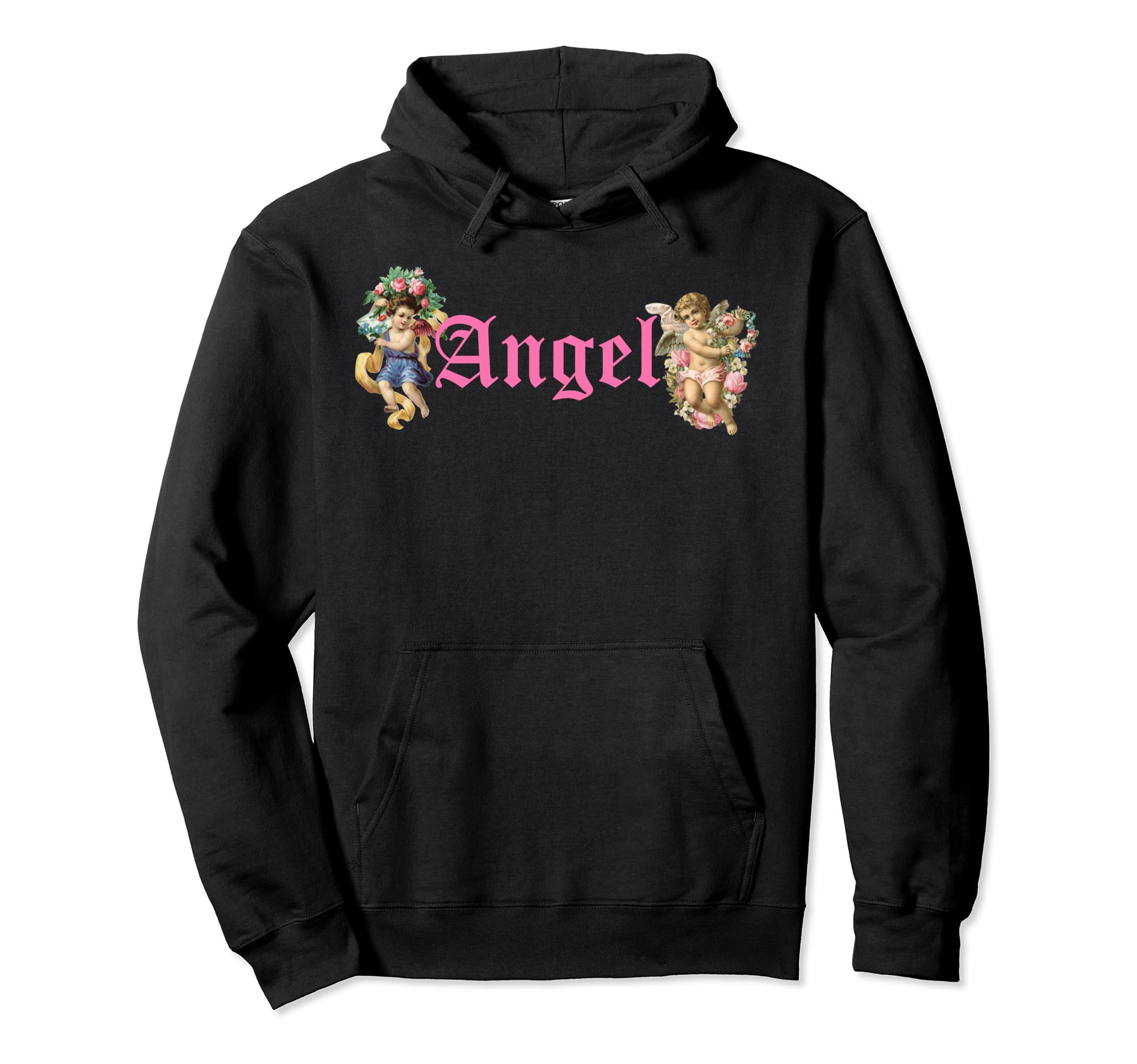 Y2K Aesthetic Angel Cherubs Soft Egirl Hoodie - Custom Art Print for Adults - T-Shirt, Sweatshirt, Hoodie