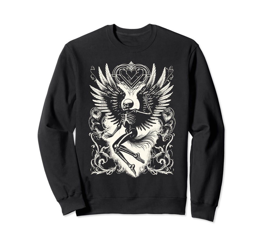 Aesthetic Y2K Fairy Wings Skeleton Sweatshirt - Streetwear Style Men Women - T-Shirt, Sweatshirt, Hoodie