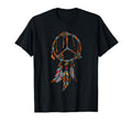 Native American Peace Sign Floral T-Shirt - Fun Novelty Design Men Women - T-Shirt, Sweatshirt, Hoodie