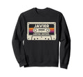 Javier First Name Cassette Tape Sweatshirt - Unique Graphic for Adults - T-Shirt, Sweatshirt, Hoodie
