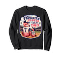 Flamingo Baseball Dad Fathers Day Sweatshirt - Aesthetic Graphic Unisex - T-Shirt, Sweatshirt, Hoodie