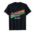 Farmington Hills Michigan Distressed T-Shirt - Trendy Graphic Men Women - T-Shirt, Sweatshirt, Hoodie