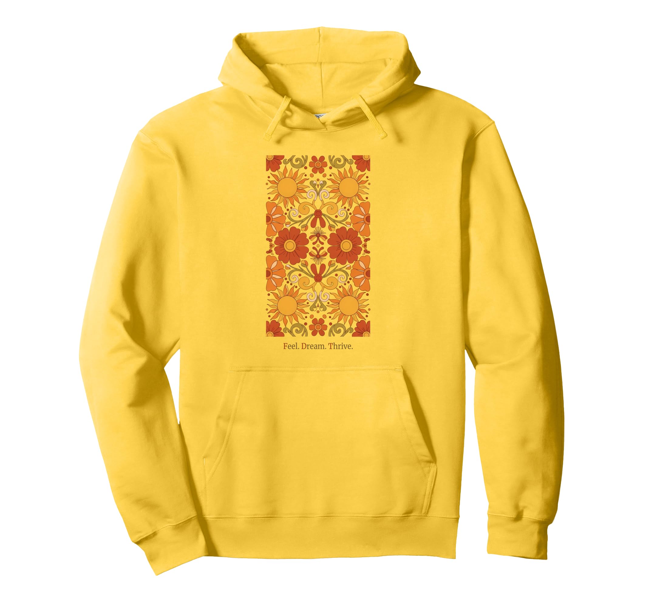 Sunshine Flower Power 70S Hippie Groovy Hoodie - Custom Art Print Men Women - T-Shirt, Sweatshirt, Hoodie