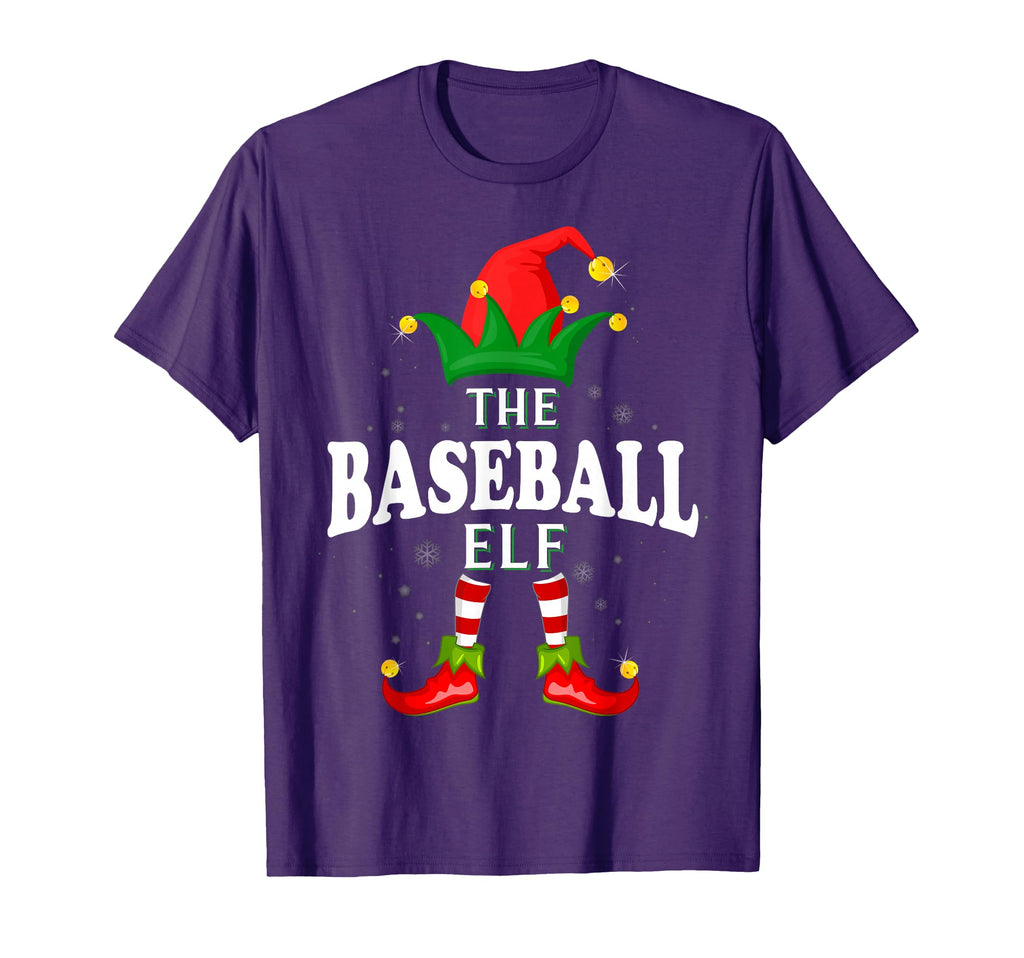 Baseball Elf Family Matching Pajama T-Shirt - Minimalist Print Men Women - T-Shirt, Sweatshirt, Hoodie