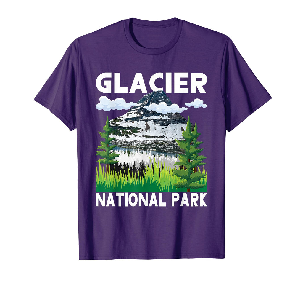 Glacier National Park Hiking Camping Lover T-Shirt - Unique Graphic Unisex - T-Shirt, Sweatshirt, Hoodie