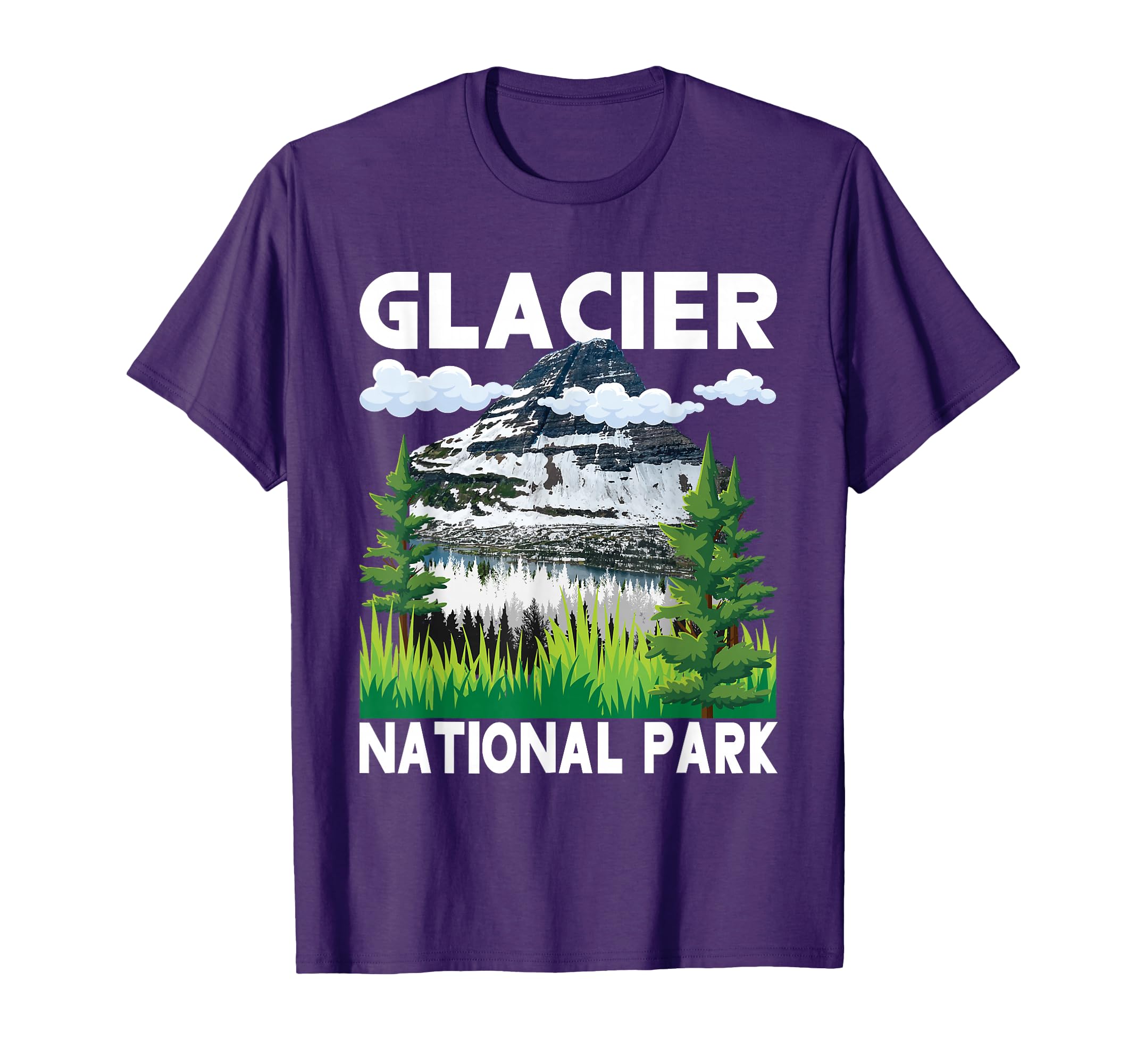 Glacier National Park Hiking Camping Lover T-Shirt - Unique Graphic Unisex - T-Shirt, Sweatshirt, Hoodie