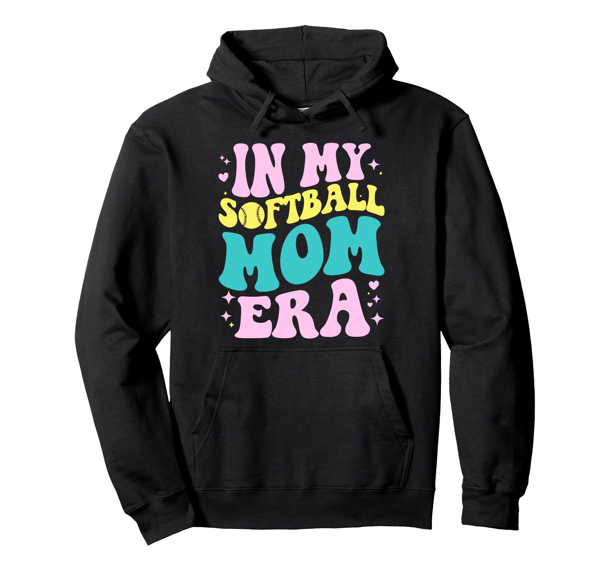 My Softball Mom Era Softball Mama Hoodie - Minimalist Print Men Women - T-Shirt, Sweatshirt, Hoodie