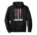 Baseball American Flag Johnathon Hoodie - Fun Novelty Design Men Women - T-Shirt, Sweatshirt, Hoodie