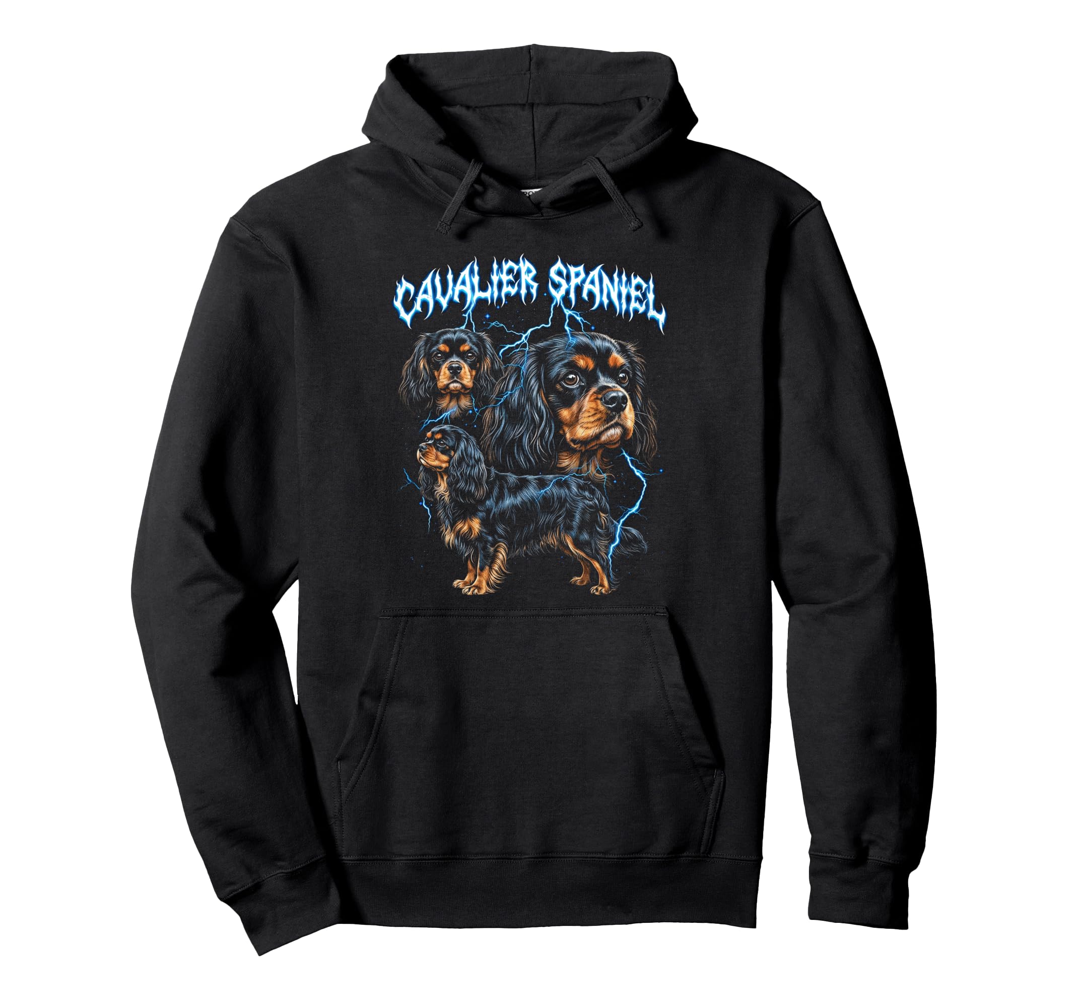 Cavalier King Charles Spaniel Heavy Hoodie - Aesthetic Graphic for Adults - T-Shirt, Sweatshirt, Hoodie