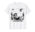 Golden Retriever Ufo 90S Western T-Shirt - Trendy Graphic for Adults - T-Shirt, Sweatshirt, Hoodie