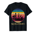 Pirate Scallywag Ship Stripe Sunset T-Shirt - Aesthetic Graphic Unisex - T-Shirt, Sweatshirt, Hoodie