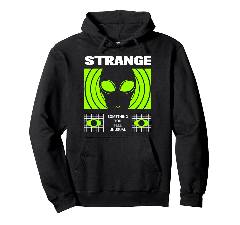 Strange Alien Aesthetic Edgy Hoodie - Fun Novelty Design Men Women - T-Shirt, Sweatshirt, Hoodie