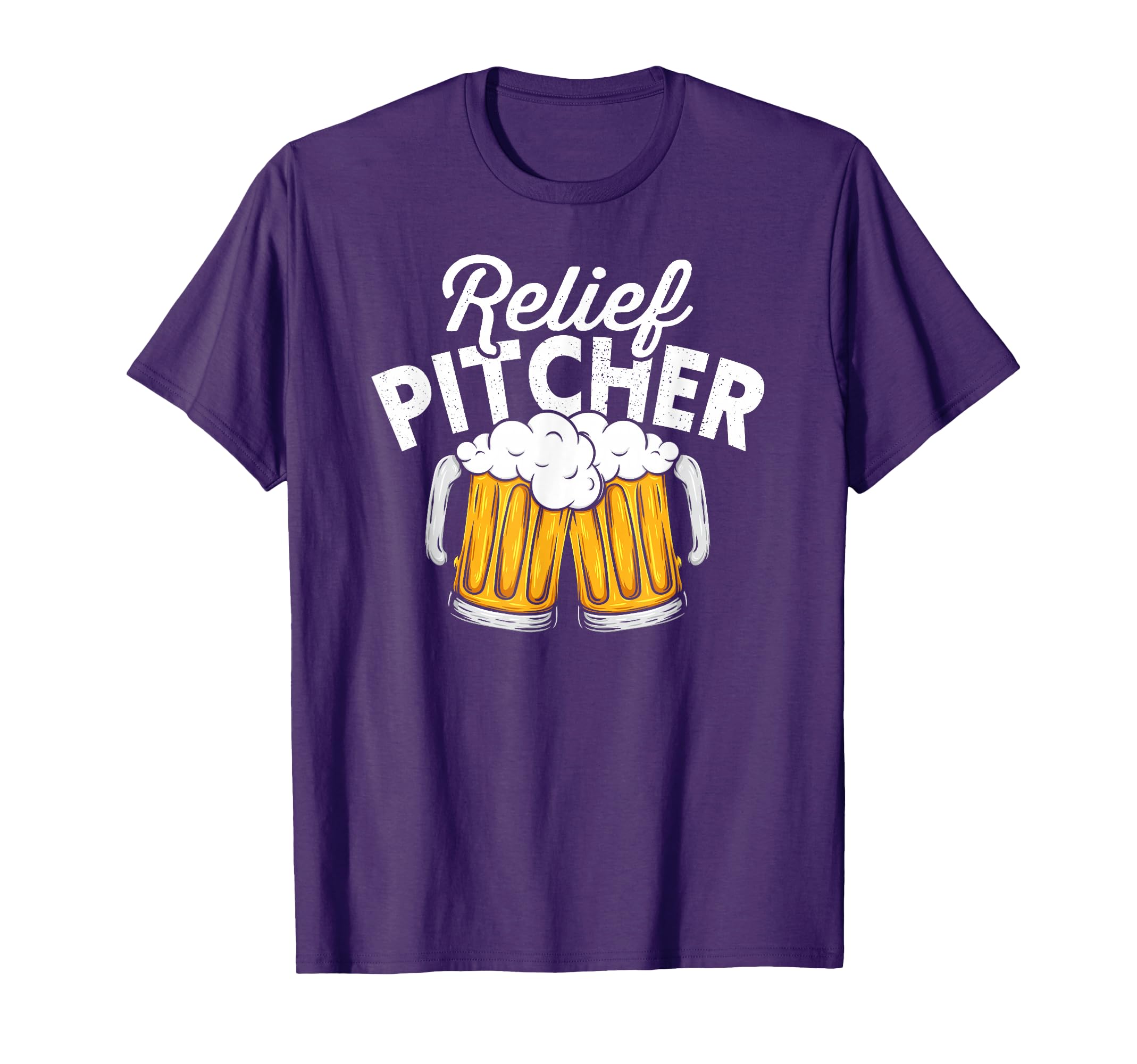 Relief Pitcher Baseball And Beer T-Shirt - Graphic Print Unisex - T-Shirt, Sweatshirt, Hoodie