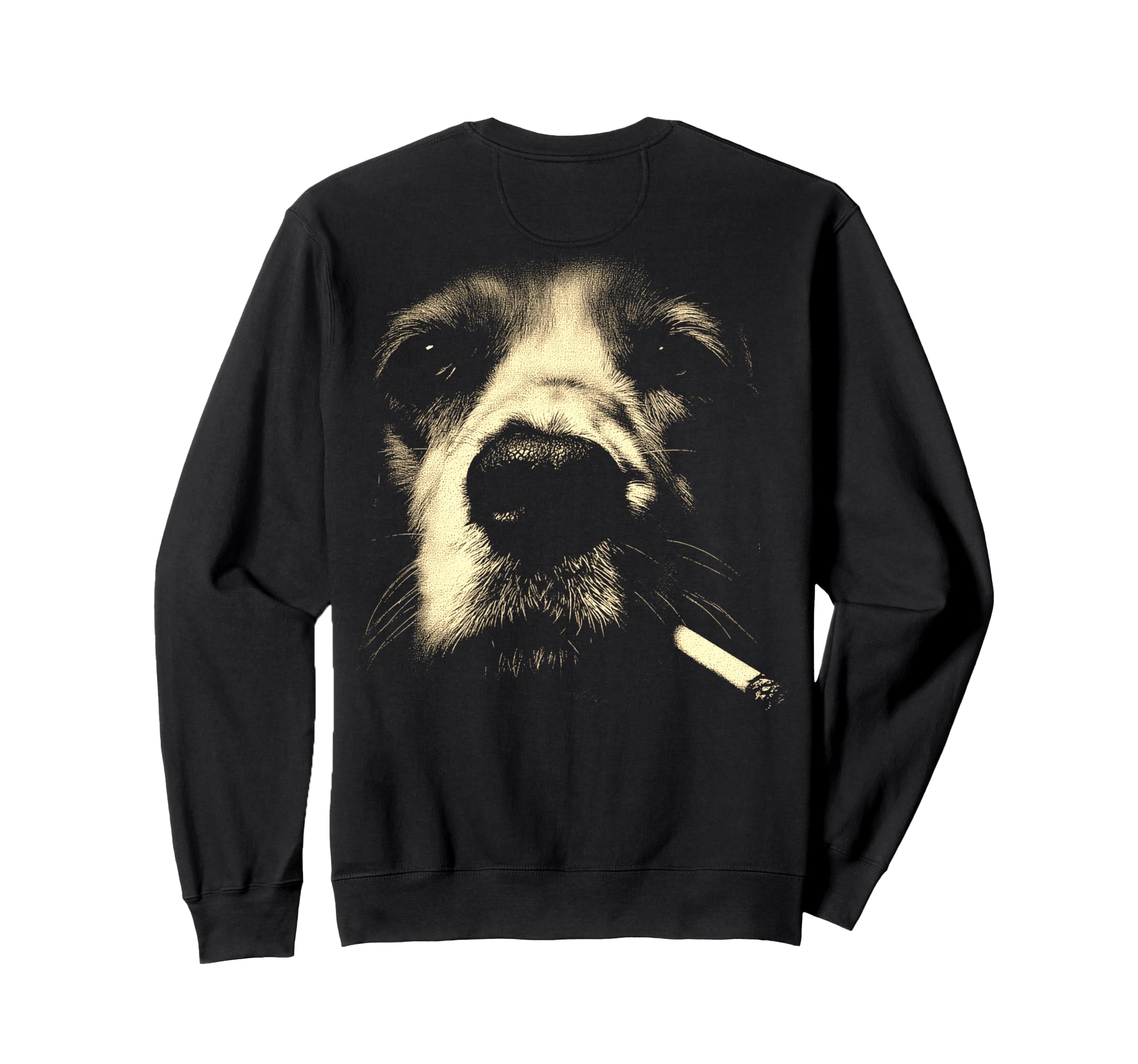 English Cocker Spaniel Smoking Sweatshirt - Aesthetic Graphic for Adults - T-Shirt, Sweatshirt, Hoodie