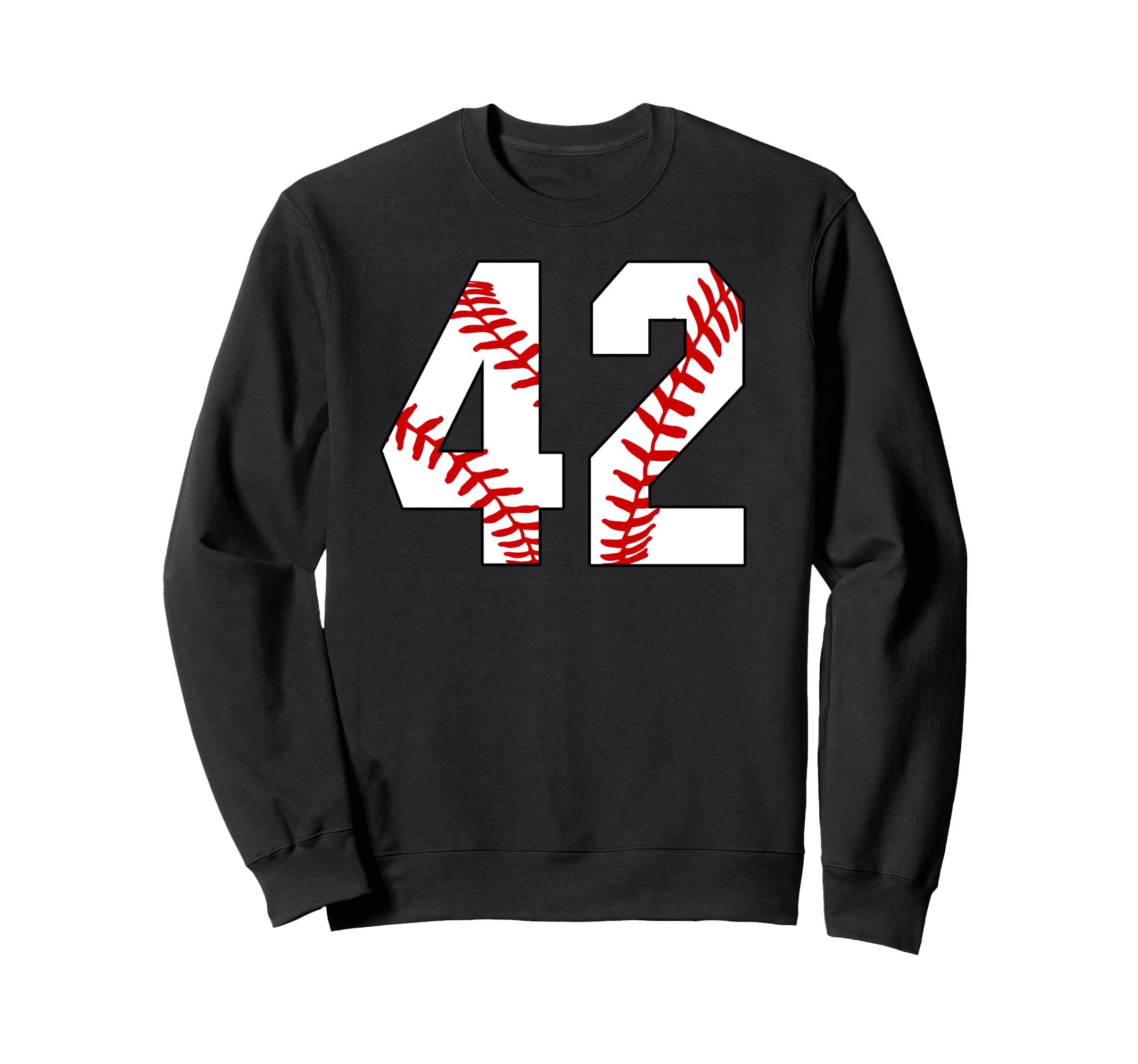 Baseball Mom 42 Jersey Baseball Sweatshirt - Casual Everyday Wear Unisex - T-Shirt, Sweatshirt, Hoodie