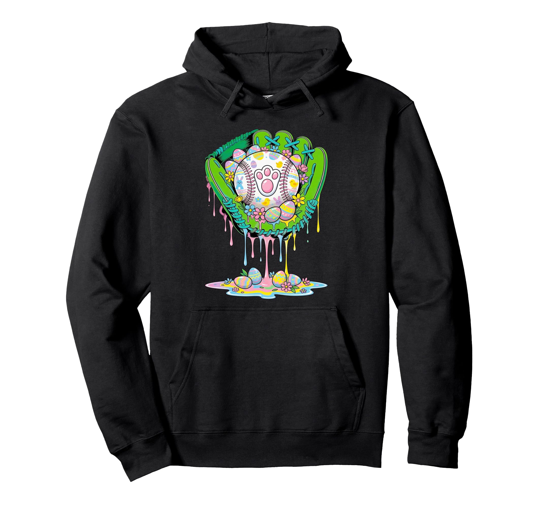 Baseball Drip Easter Egg Hunting Funny Hoodie - Streetwear Style Unisex - T-Shirt, Sweatshirt, Hoodie