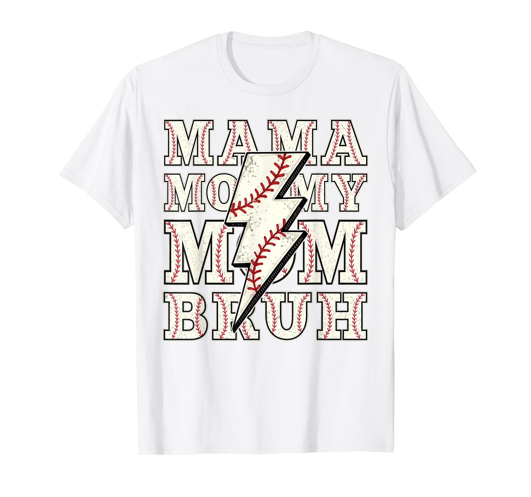 Mama Mommy Mom Bruh Funny Baseball T-Shirt - Aesthetic Graphic Unisex - T-Shirt, Sweatshirt, Hoodie
