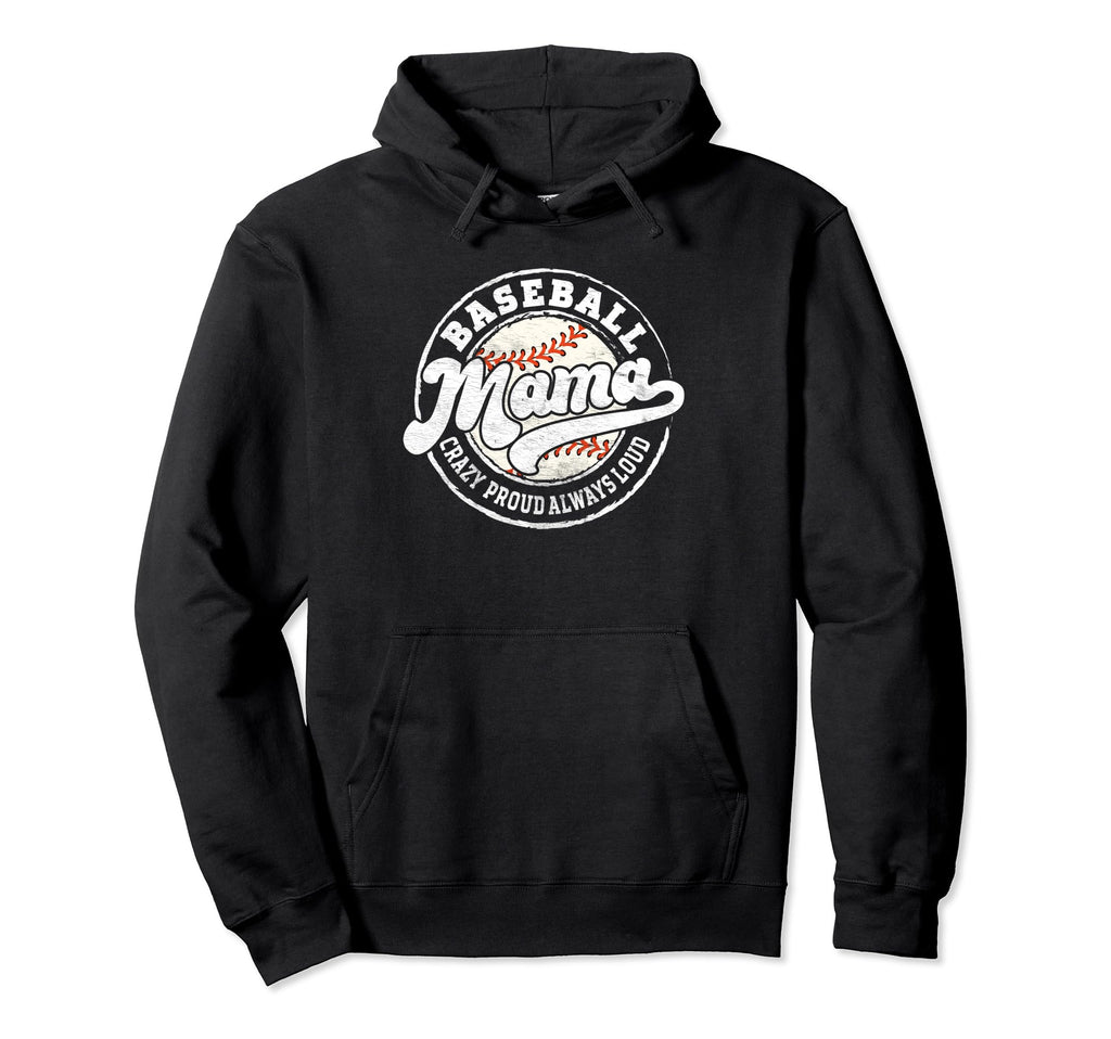 Baseball Mama Baseball Mom Matching Hoodie - Graphic Print Men Women - T-Shirt, Sweatshirt, Hoodie