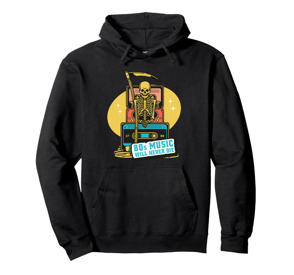 80S Music Disk Jockey Dj Cassettes Tapes Hoodie - Trendy Graphic Men Women - T-Shirt, Sweatshirt, Hoodie