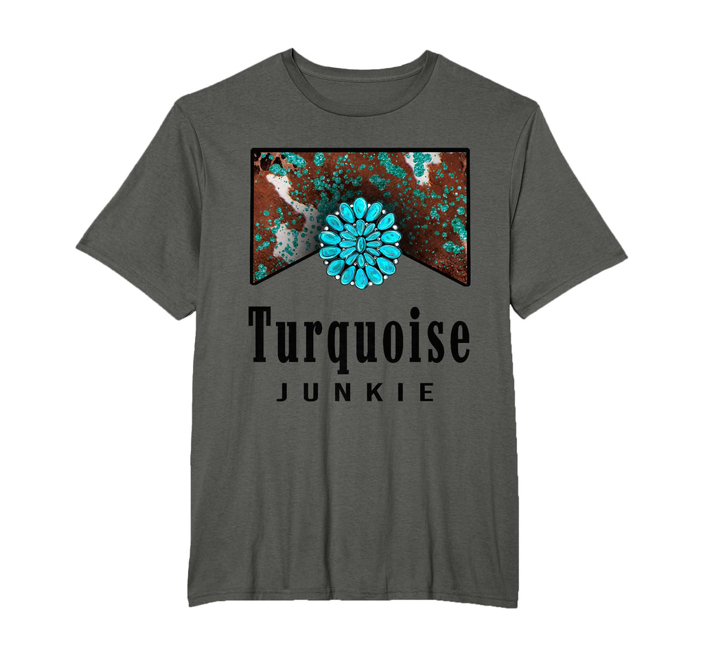 Turquoise Junkie Western Turquoise T-Shirt - Streetwear Style for Adults - T-Shirt, Sweatshirt, Hoodie