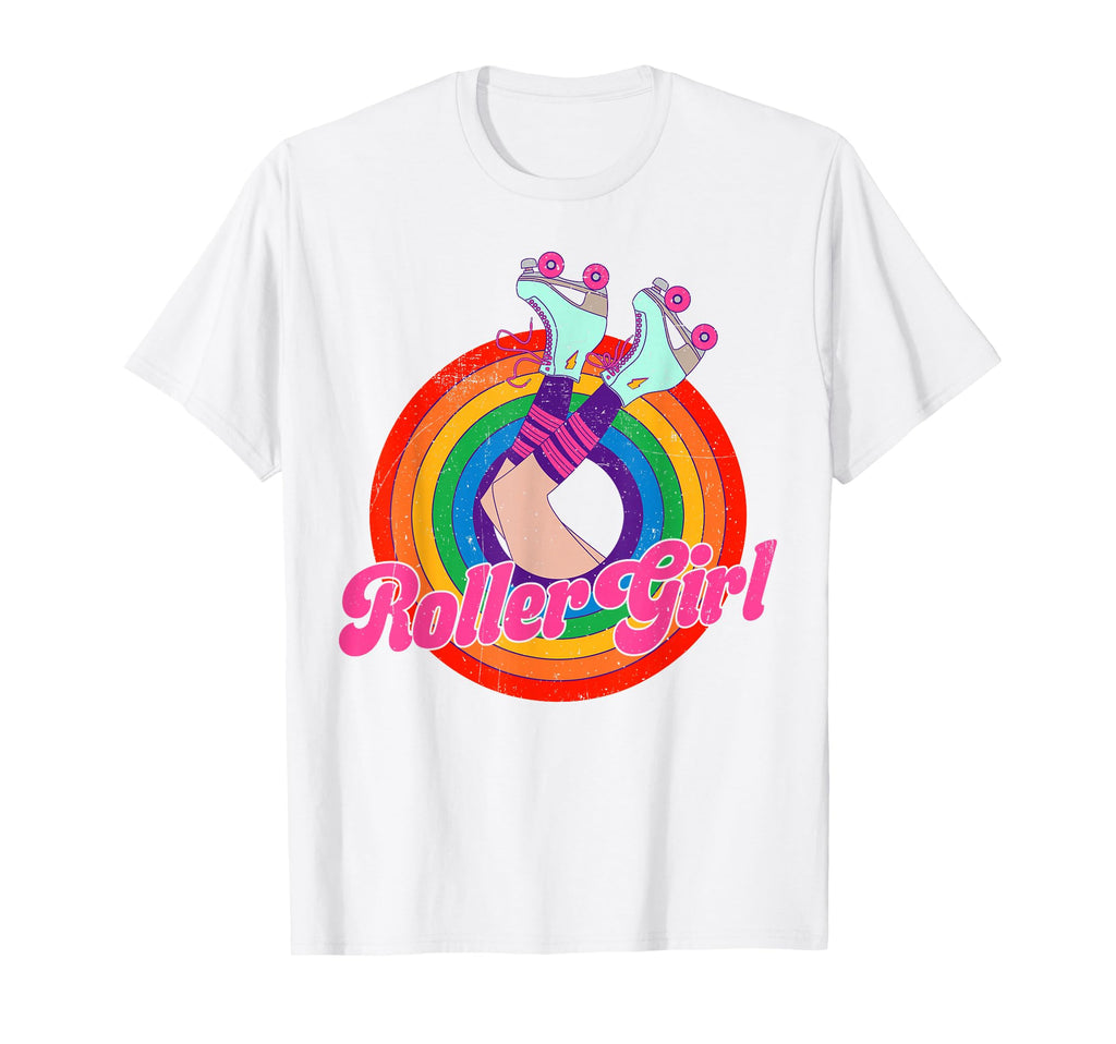 Roller Skating 70S 80S Skates T-Shirt - Minimalist Print Men Women - T-Shirt, Sweatshirt, Hoodie