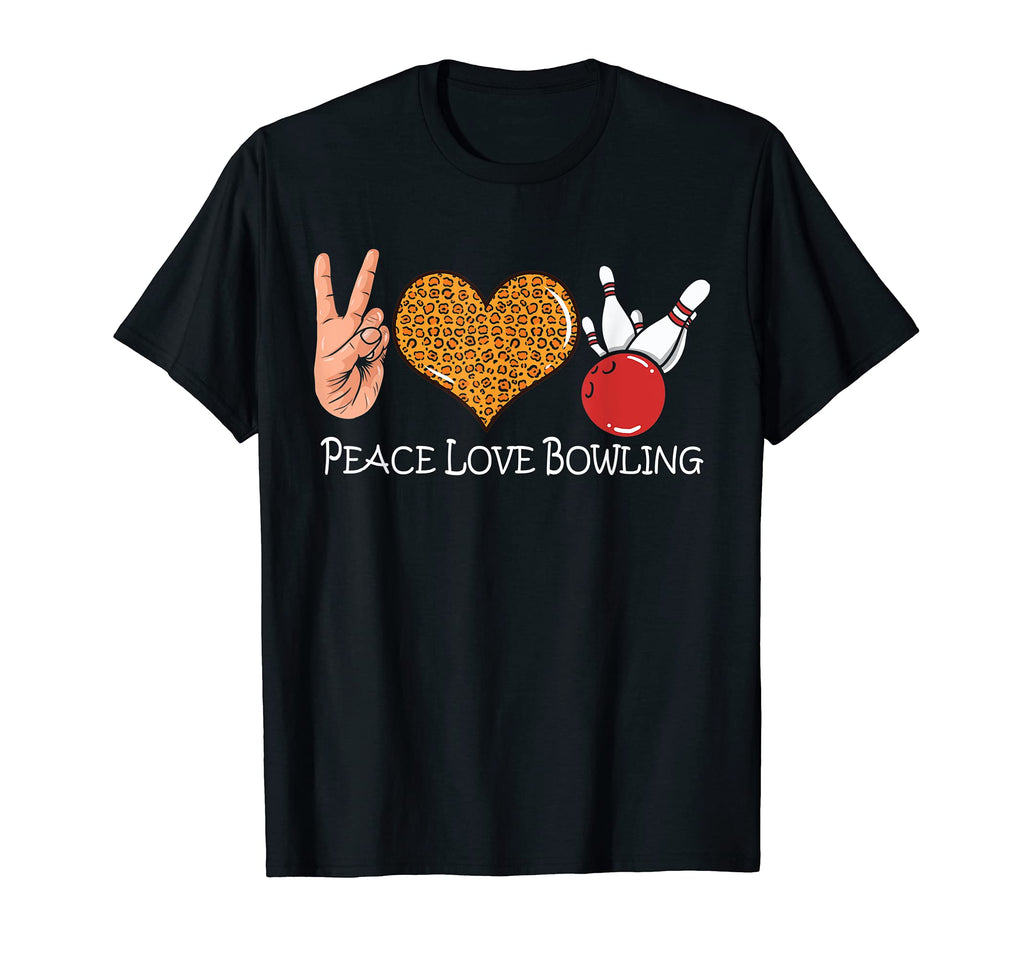 Bowling Peace Love Peace Love Bowling T-Shirt - Trendy Graphic Men Women - T-Shirt, Sweatshirt, Hoodie