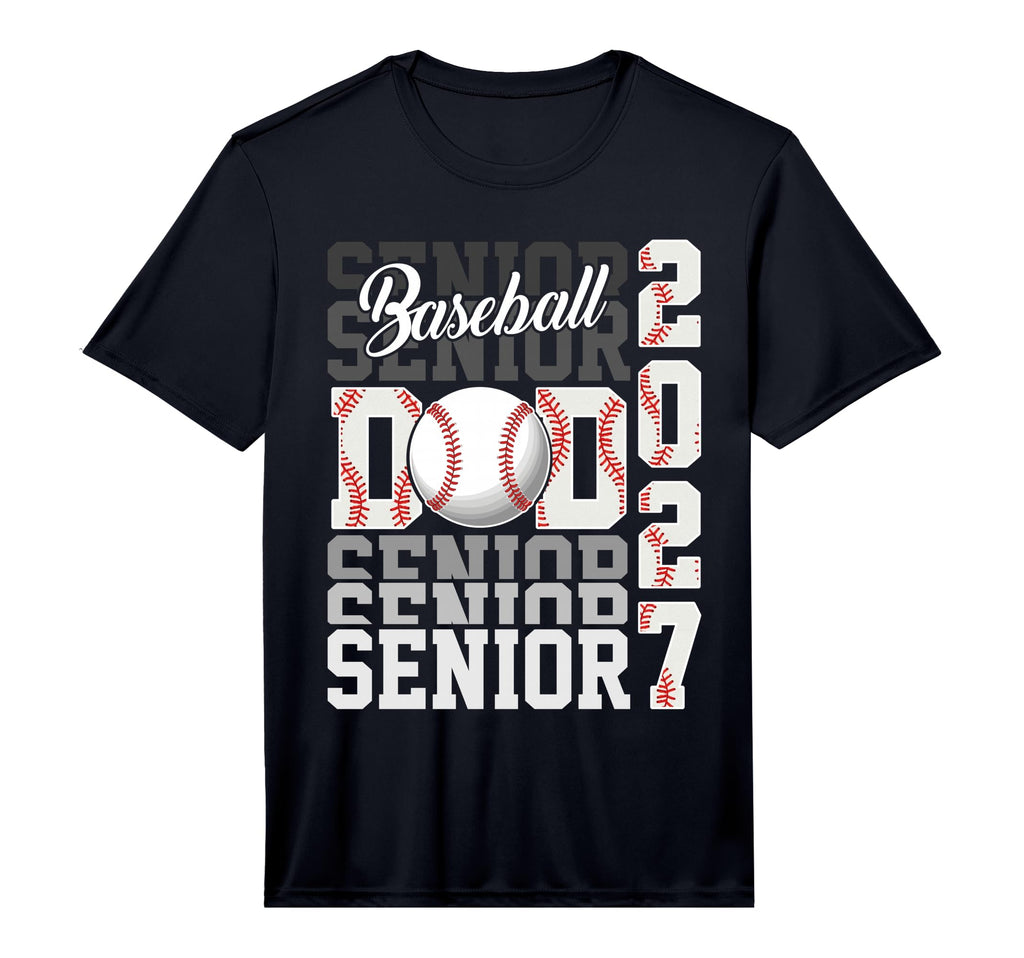 Senior 2027 Baseball Dad Proud Family T-Shirt - Novelty Apparel Men Women - T-Shirt, Sweatshirt, Hoodie