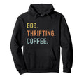 Vintages Thrifting And Coffee Hoodie - Custom Art Print Men Women - T-Shirt, Sweatshirt, Hoodie