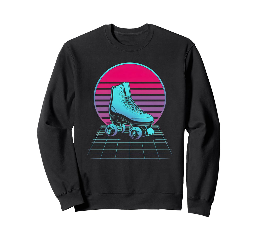 Synthwave Vaporwave Roller Skate Sweatshirt - Aesthetic Graphic for Adults - T-Shirt, Sweatshirt, Hoodie