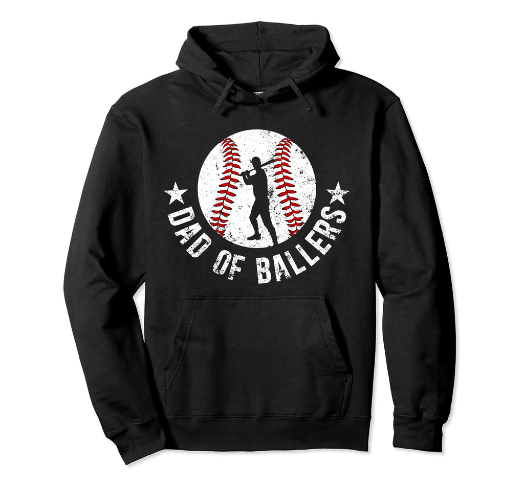 Dad Ballers Baseball Dad Baseball Hoodie - Unique Graphic for Adults - T-Shirt, Sweatshirt, Hoodie