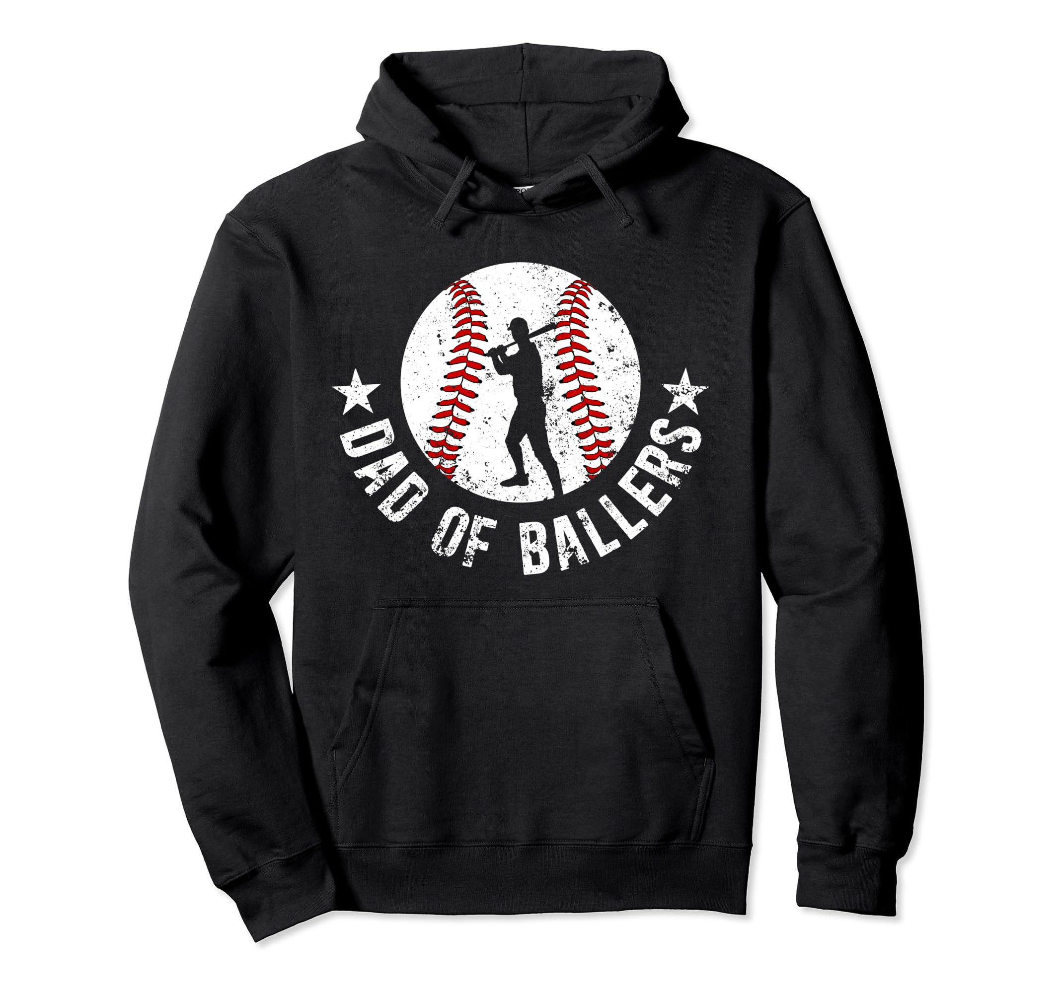 Dad Ballers Baseball Dad Baseball Hoodie - Unique Graphic for Adults - T-Shirt, Sweatshirt, Hoodie