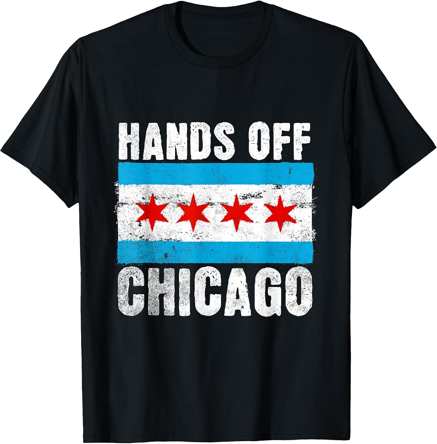 Hands Off Chicago Protest Merch - Adult & Kids T-Shirts, Sweatshirts & Hoodies apparel design preview 1