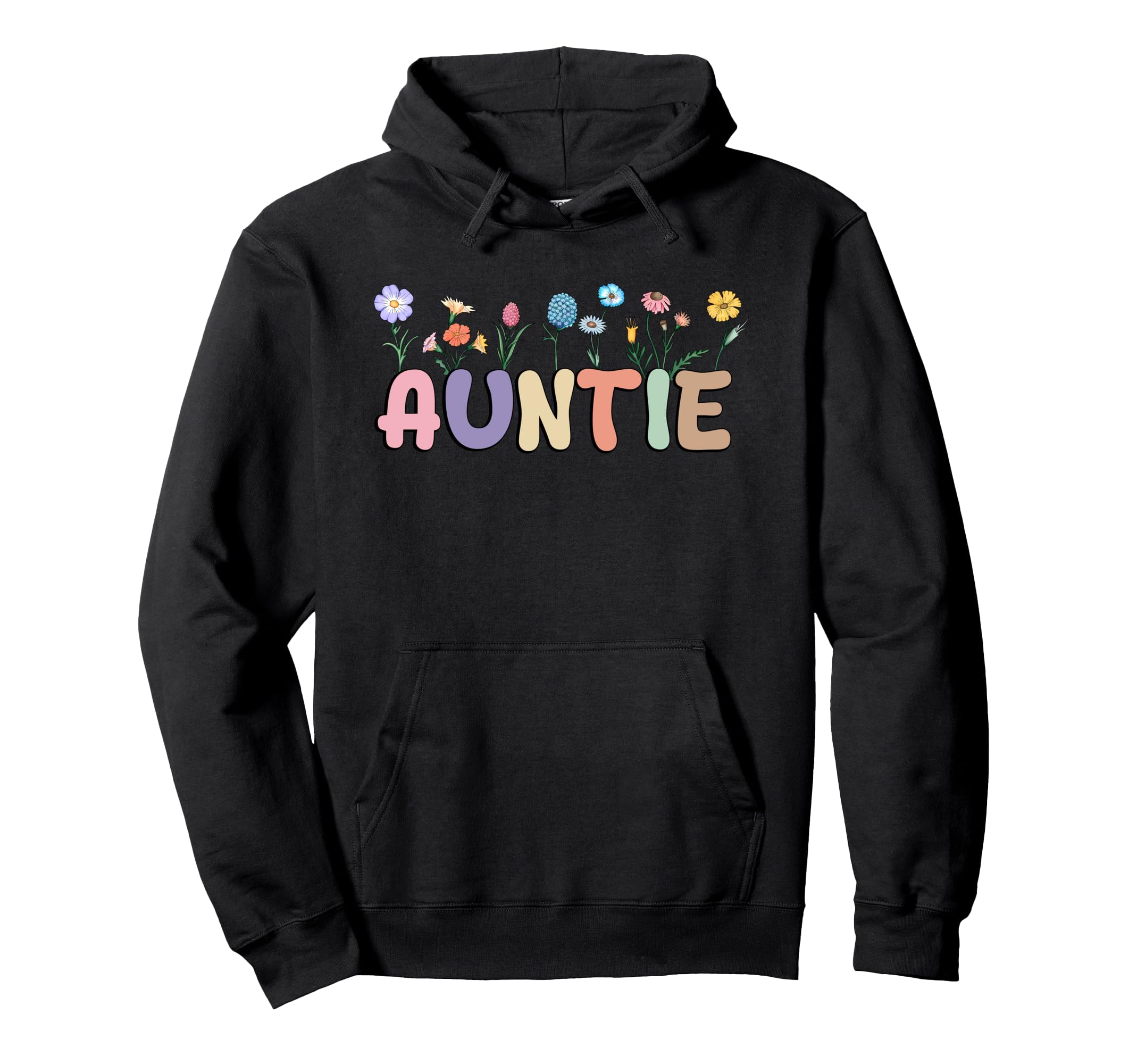 Wildflowers Aunts Auntie Tata Boho Hoodie - Casual Everyday Wear Unisex - T-Shirt, Sweatshirt, Hoodie