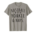 Baseball My Yorkie Naps Fun T-Shirt - Minimalist Print for Adults - T-Shirt, Sweatshirt, Hoodie