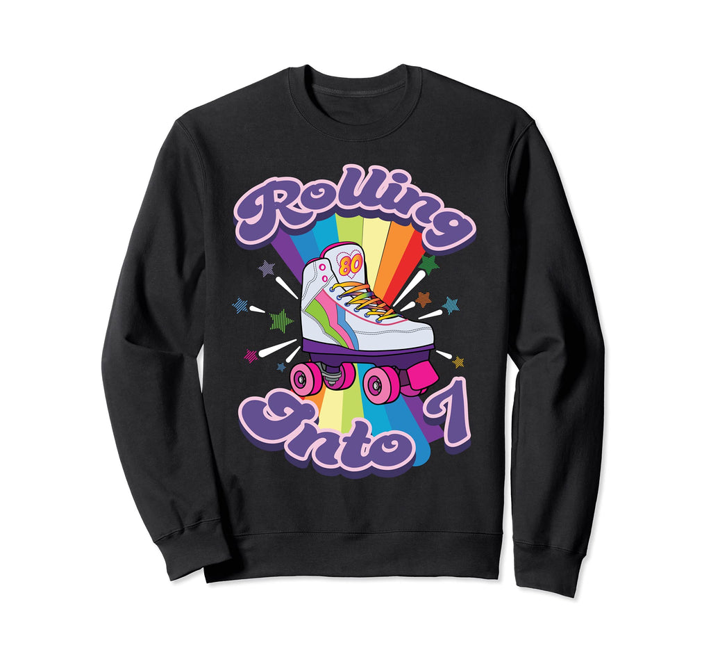 Roller Skating 7 Years Old 7Th Birthday Sweatshirt - Trendy Graphic Unisex - T-Shirt, Sweatshirt, Hoodie