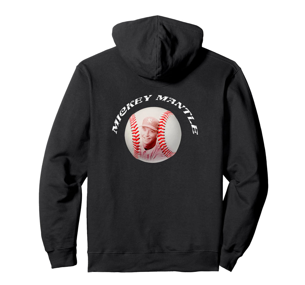 Mickey Mantle 001 Back Printed Hoodie - Aesthetic Graphic Unisex - T-Shirt, Sweatshirt, Hoodie